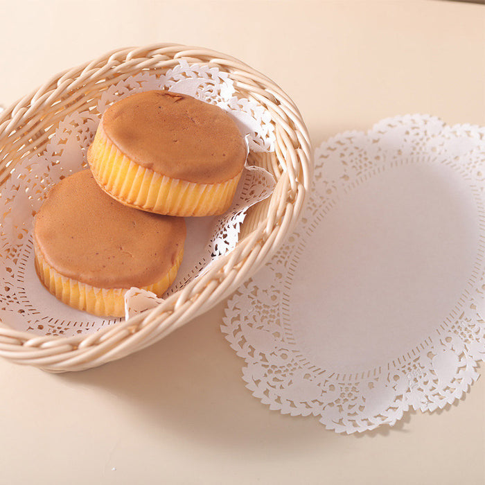 250PCS Baking Parchment Paper Flower Design Oil Absorbing Cake Liners for Baking