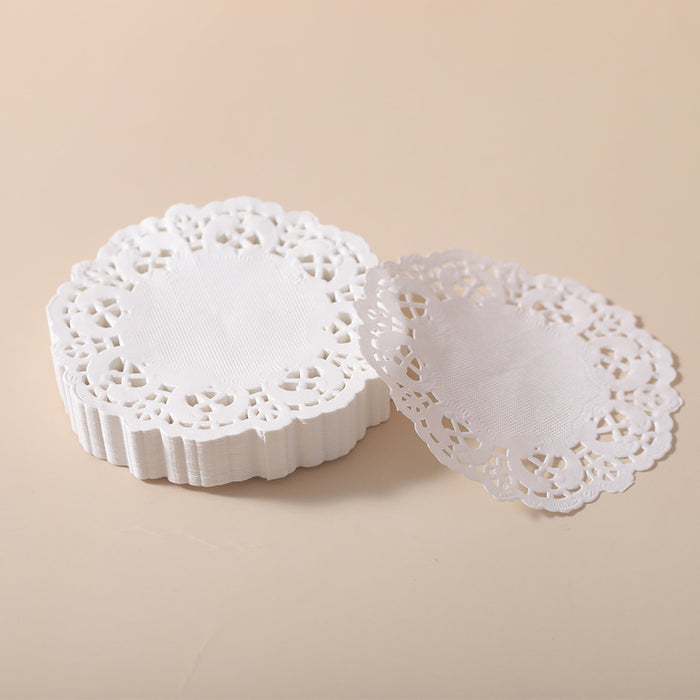 250PCS Baking Parchment Paper Flower Design Oil Absorbing Cake Liners for Baking
