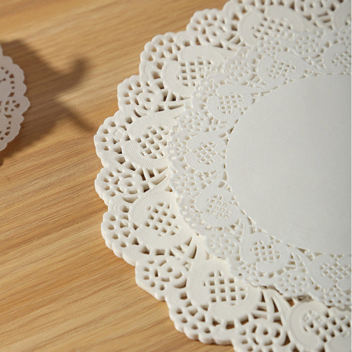 250PCS Baking Parchment Paper Flower Design Oil Absorbing Cake Liners for Baking
