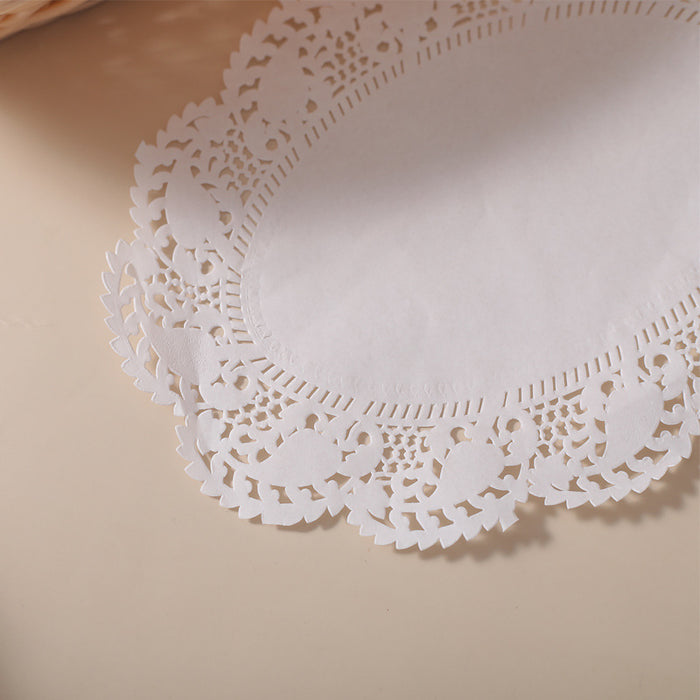 250PCS Baking Parchment Paper Flower Design Oil Absorbing Cake Liners for Baking