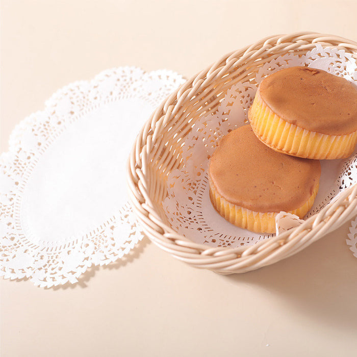 250PCS Baking Parchment Paper Flower Design Oil Absorbing Cake Liners for Baking