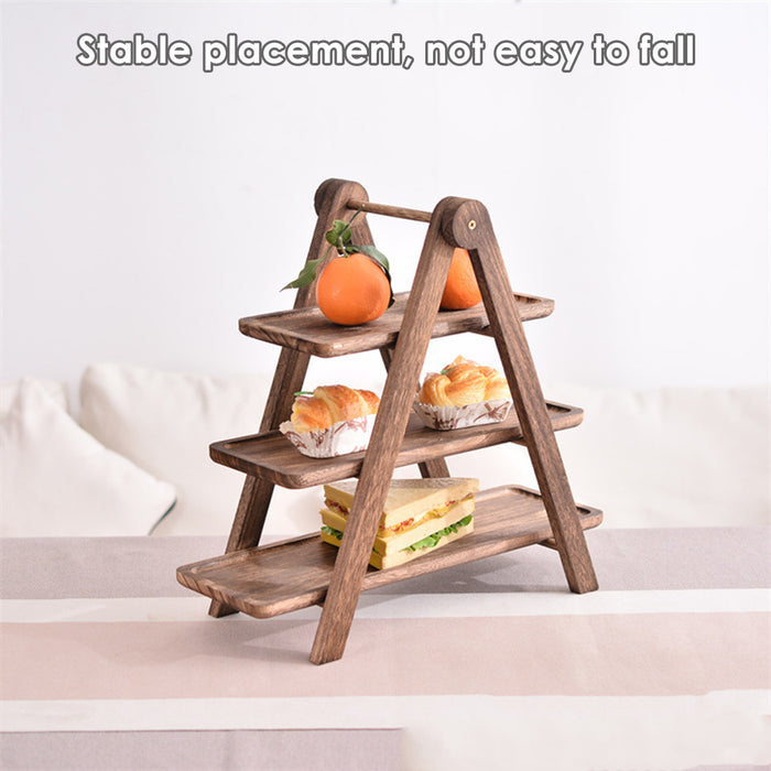 3-Layer Wooden Display Tray  Rack