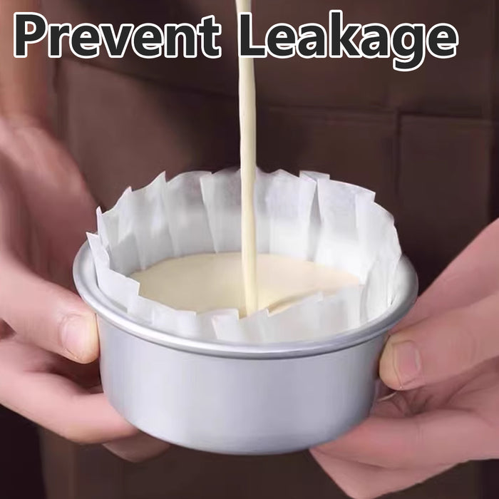 100PCS Non-stick Oil-proof Cake Paper Trays Heat-Resistant Baking Food Serving Plates