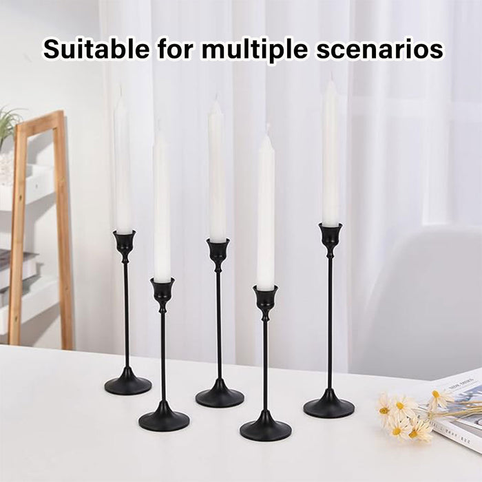 3PCS Metal Taper Candle Holders For Wedding Table Decor