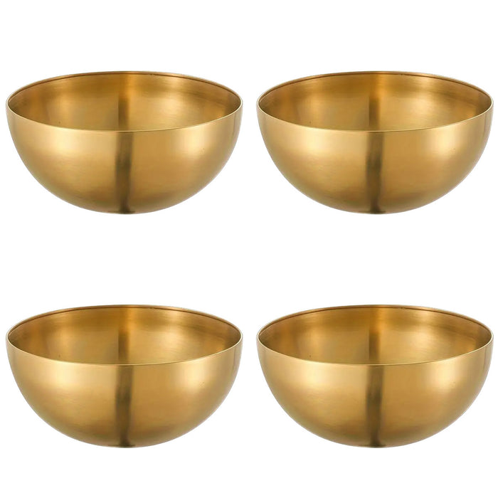 4 or 10 Pcs Stainless Steel Salad Bowls Polished Finish