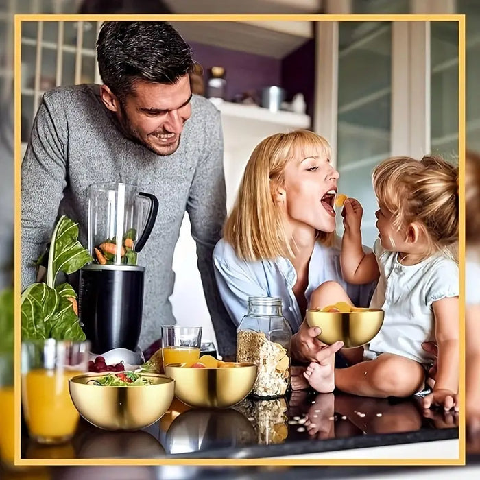 4 or 10 Pcs Stainless Steel Salad Bowls Polished Finish