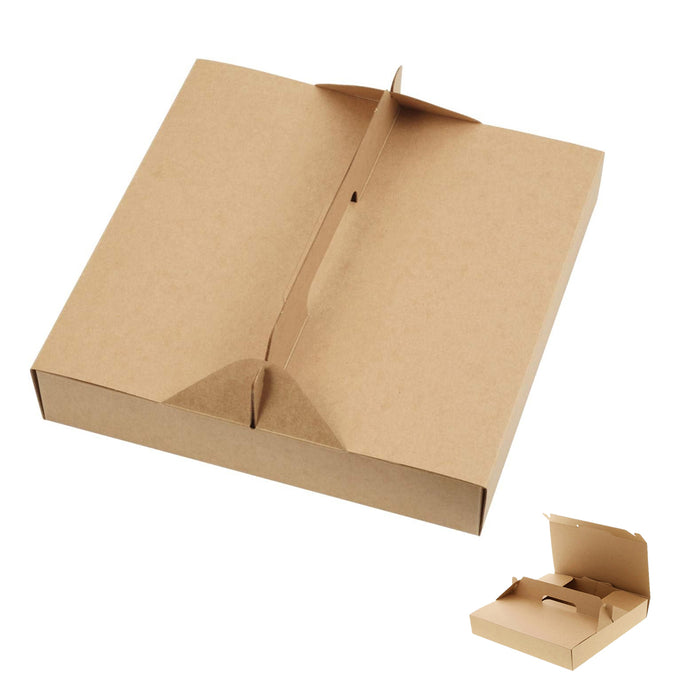 50pcs Degradable Kraft Paper Pizza Boxes – 9/12 Inch