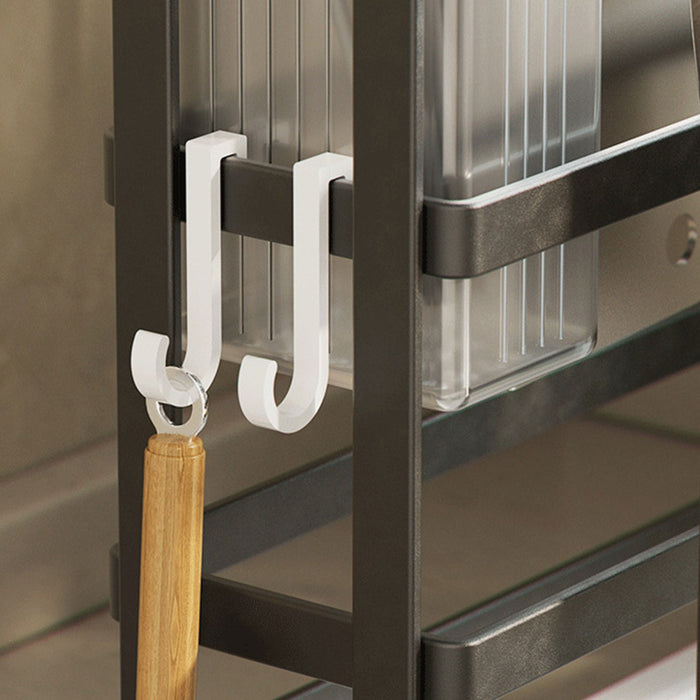 Kitchen Knife Rack Carbon Steel No Drill With Drip Tray