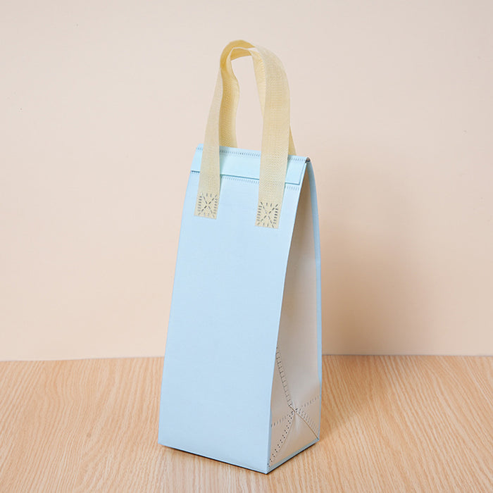 50 Pcs Coffee Takeaway Bags with Handle Self-Adhesive Waterproof in 2 Colors 2 Sizes
