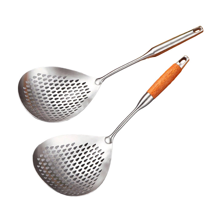 Stainless Steel Colander Skimmer Spoon Long Handle