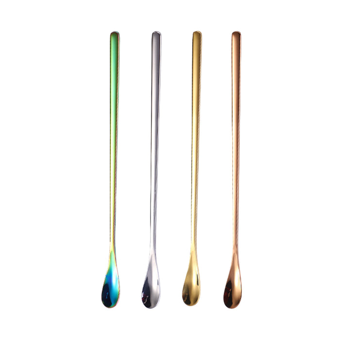 16 Pcs Stainless Steel Stirring Spoons 192mm 4 Colours