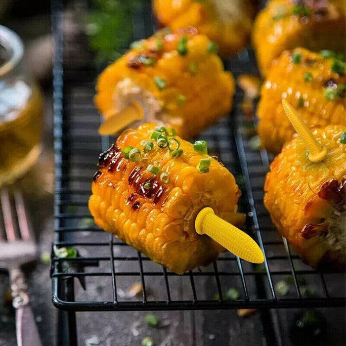 10pcs Corn Cob Holders Skewers Barbecue Fork BBQ Kitchen Accessories