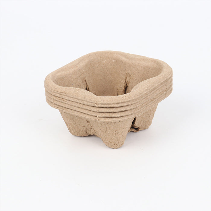 100 Pcs Recycled Paper Pulp Cup Tray 2 4 Cup Carrier