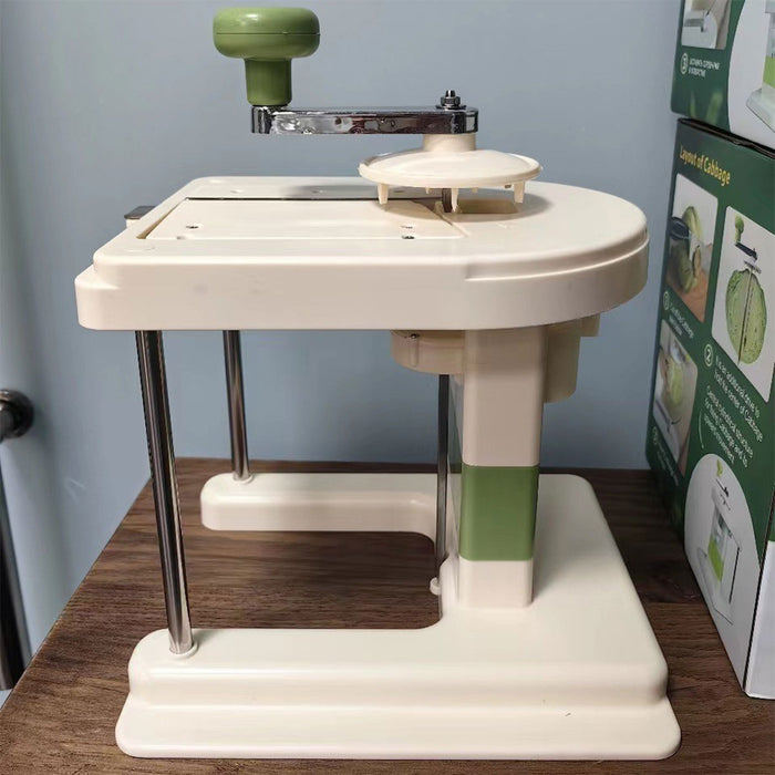 Hand Crank Vegetable Cutter Shredder Adjustable Slicer