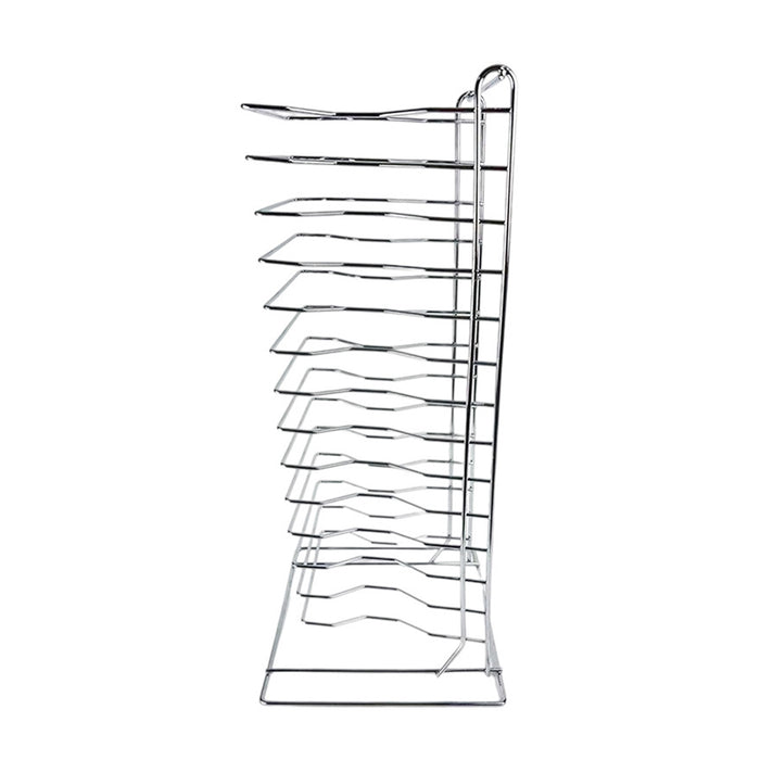 14-Tier Iron Pizza Baking Rack Oven Stand 30.5 x 30.5 x 68.5 cm
