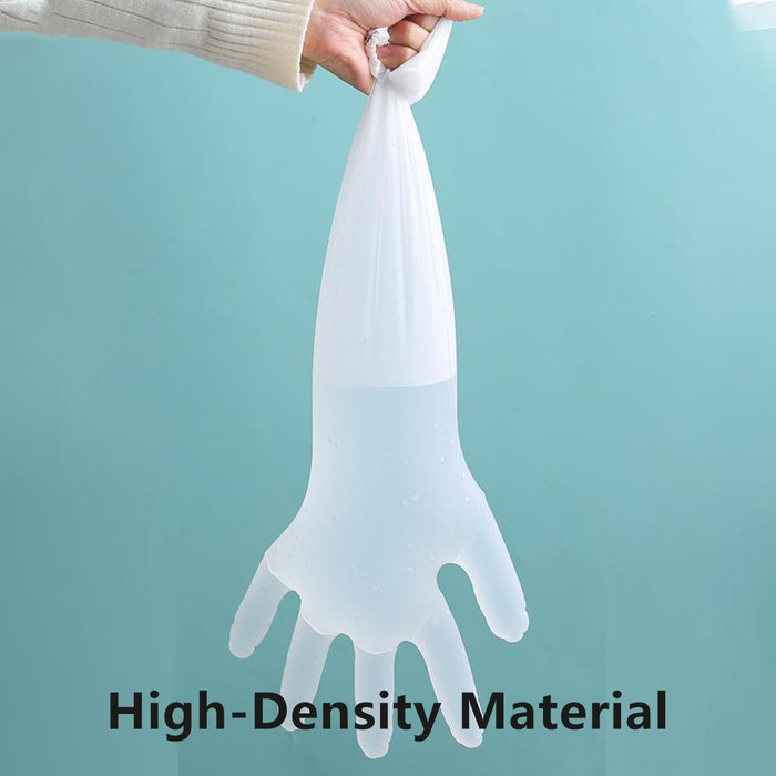 50 Pcs Waterproof Extended Arm Household Cleaning Gloves 60cm