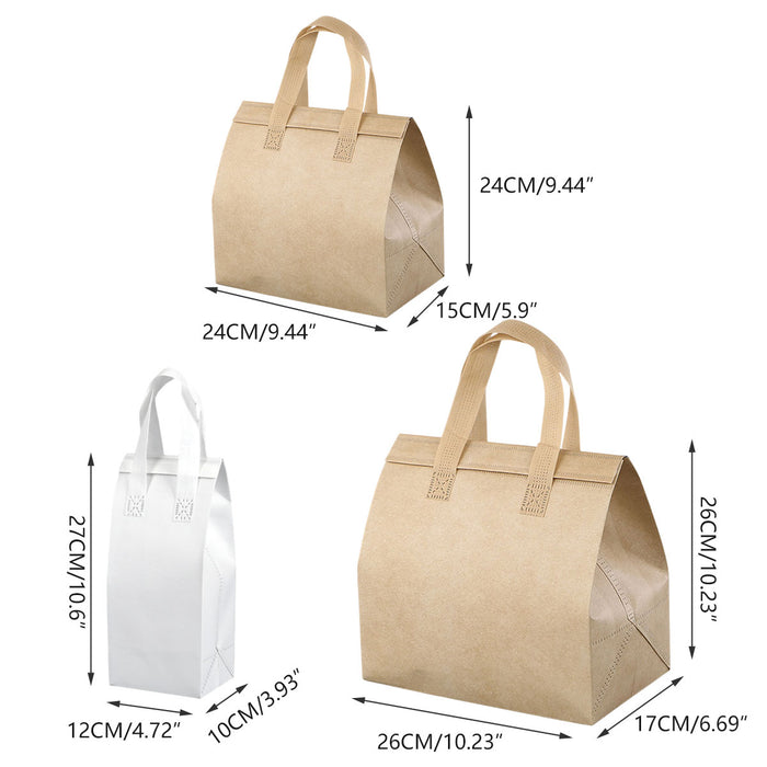 White Insulated Bags 240x150x240mm - 50 pack