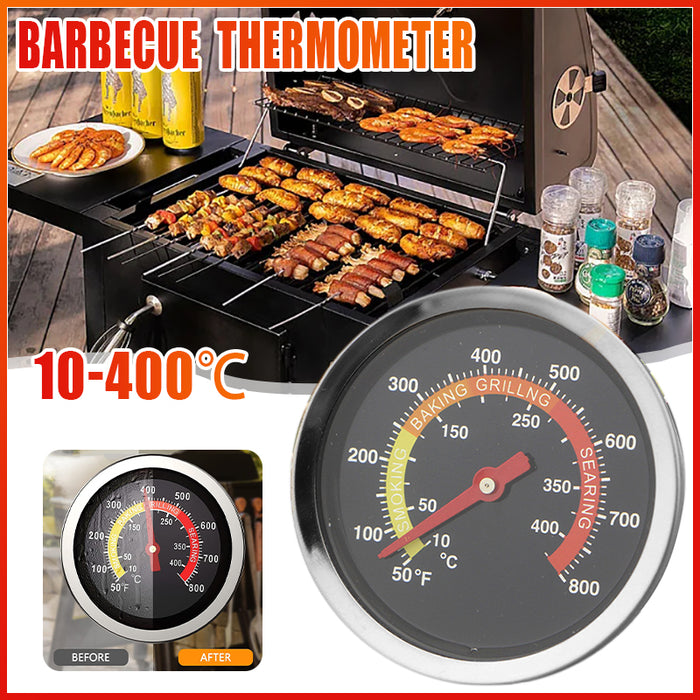 BBQ Smoker Grill Thermometer Gauge 10-400C Stainless