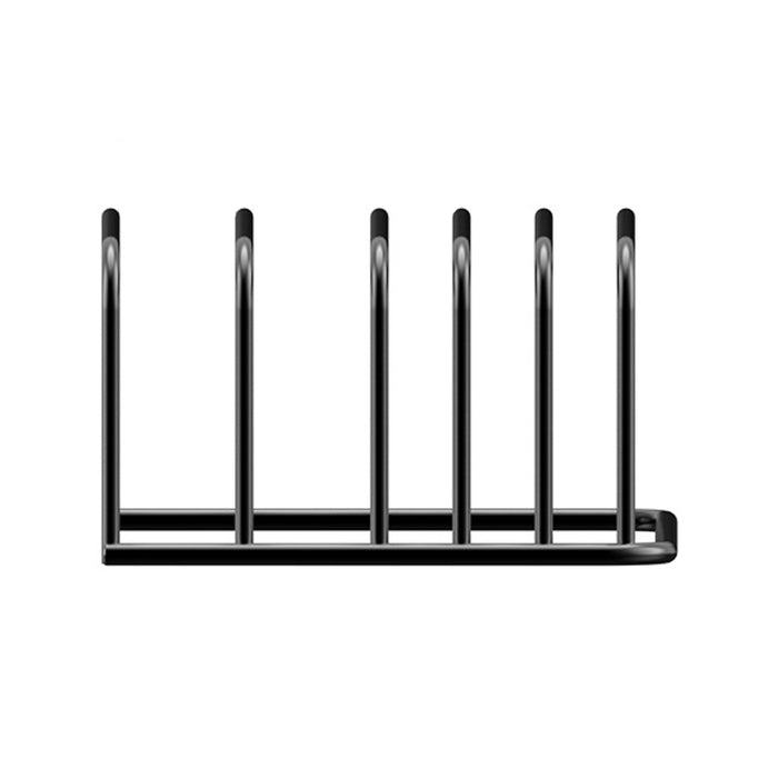 Chopping Board Rack Metal Black Space Saving 18cm