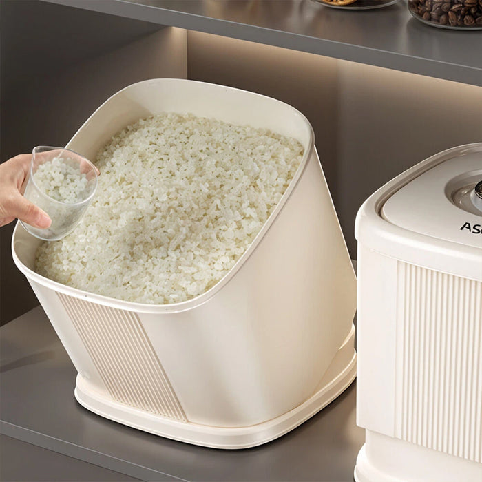 Rotating Rice Storage Container 6kg Airtight with Time Dial