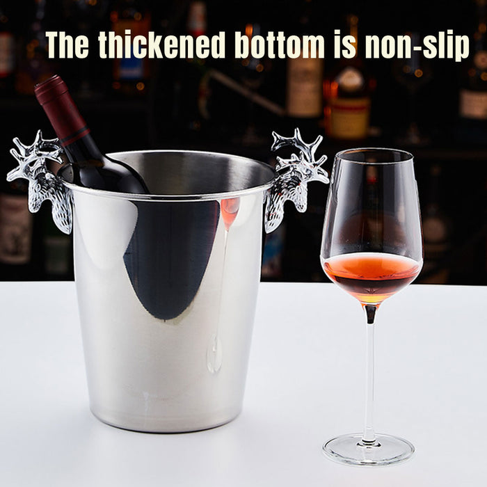 5L Stainless Steel Ice Bucket with Double Insulated Wall