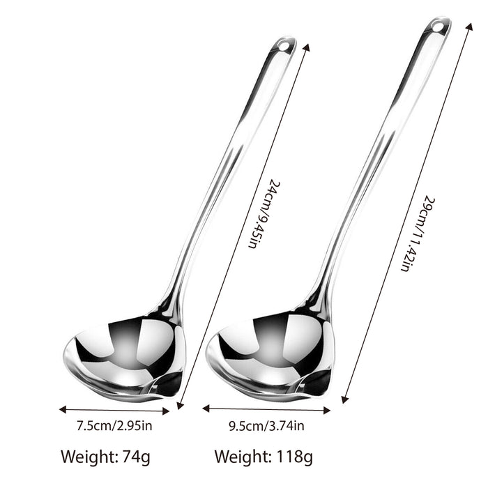 Stainless Steel Oil Separator Ladle with 2 Sizes 24cm 29cm