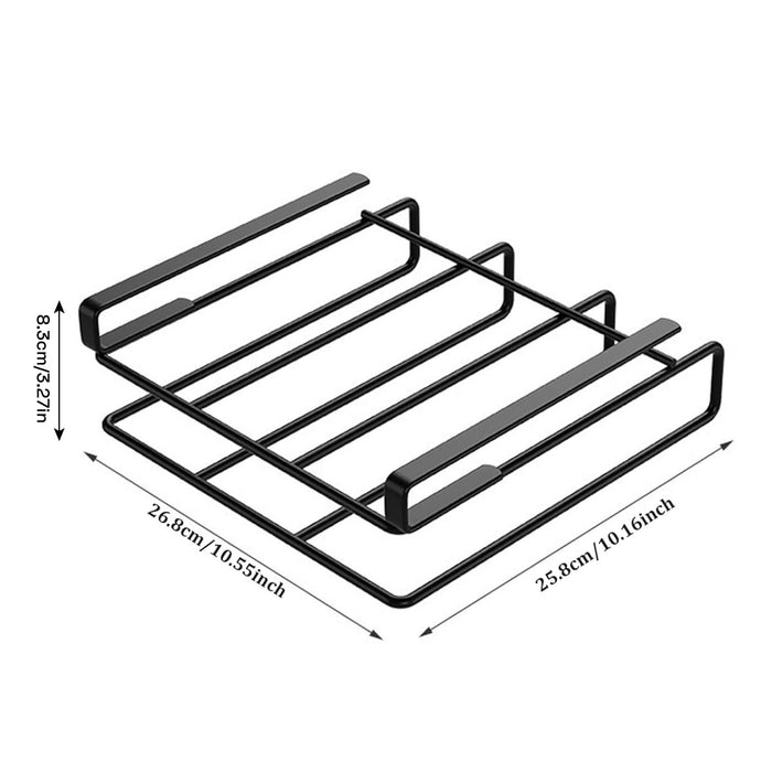 Double Tier Stainless Steel Kitchen Organiser Shelf Rack