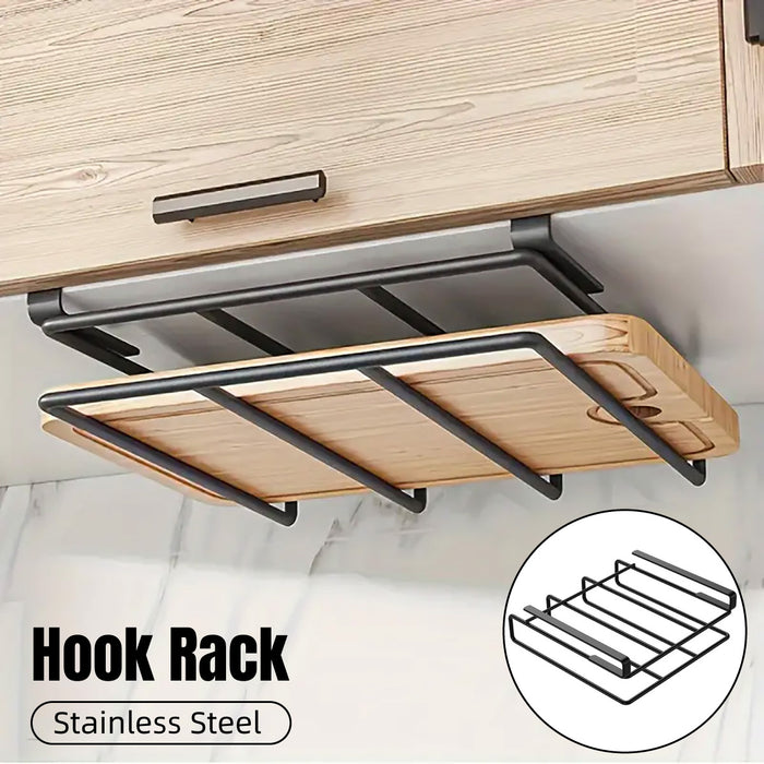Double Tier Stainless Steel Kitchen Organiser Shelf Rack