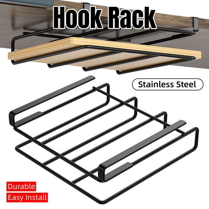 Double Tier Stainless Steel Kitchen Organiser Shelf Rack
