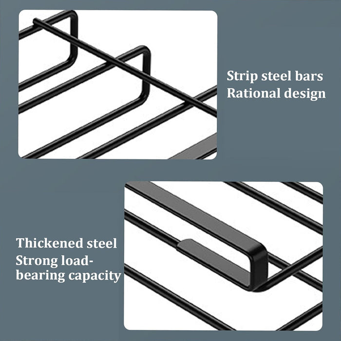 Double Tier Stainless Steel Kitchen Organiser Shelf Rack