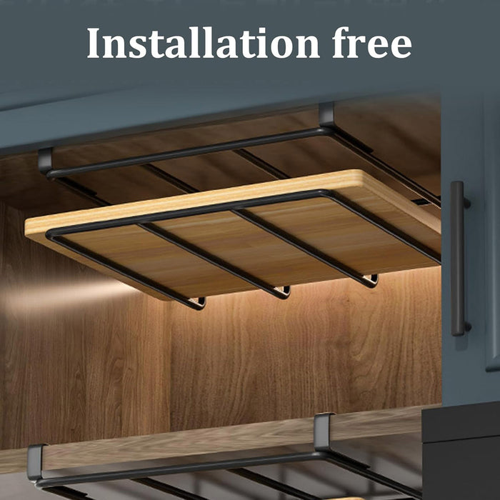 Double Tier Stainless Steel Kitchen Organiser Shelf Rack