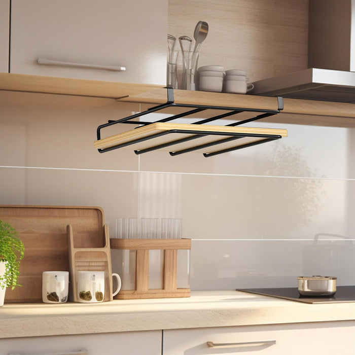 Double Tier Stainless Steel Kitchen Organiser Shelf Rack
