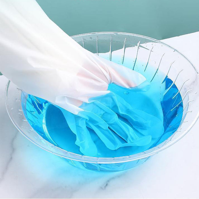 50 Pcs Waterproof Extended Arm Household Cleaning Gloves 60cm