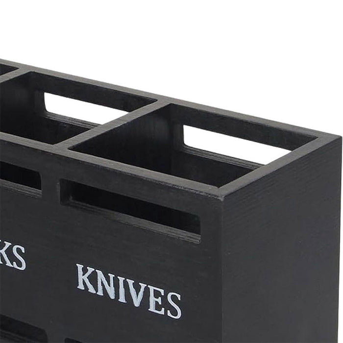 Wooden Knife Fork Storage Box Chopsticks Spoon Organizer