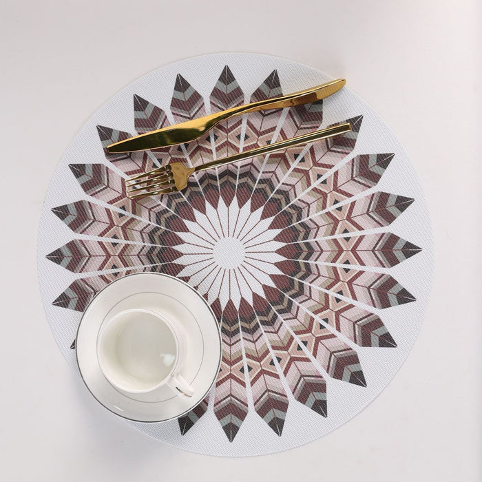 4pcs Bohemian Round Heat Resistant Dining Mat