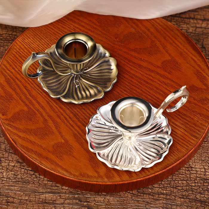 Retro Handheld Candlestick Holder, European Style Candle Stand