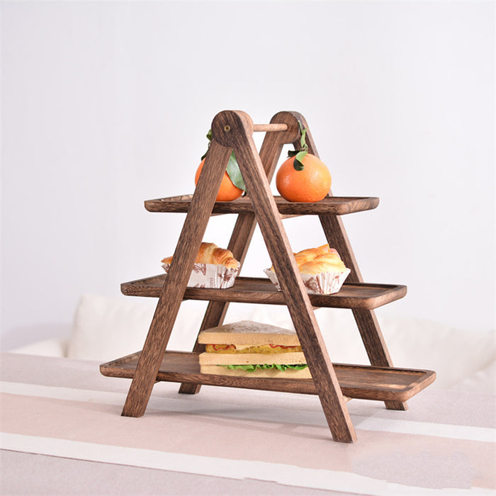 3-Layer Wooden Display Tray  Rack