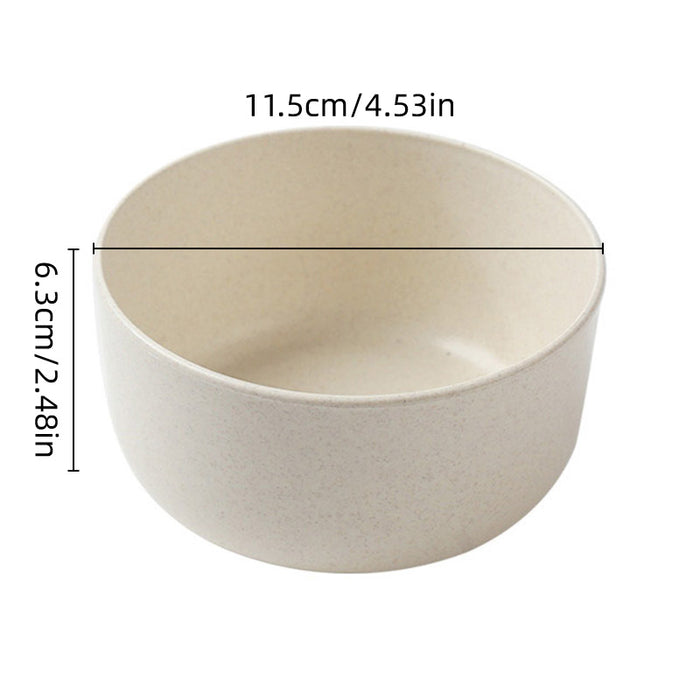 4pcs Eco Friendly Healthy Wheat Straw Bowls
