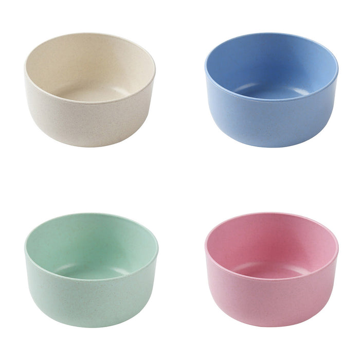4pcs Eco Friendly Healthy Wheat Straw Bowls