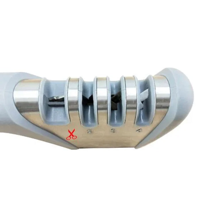 Four Stage Knife Sharpener Non Slip Handle ABS 23.5cm