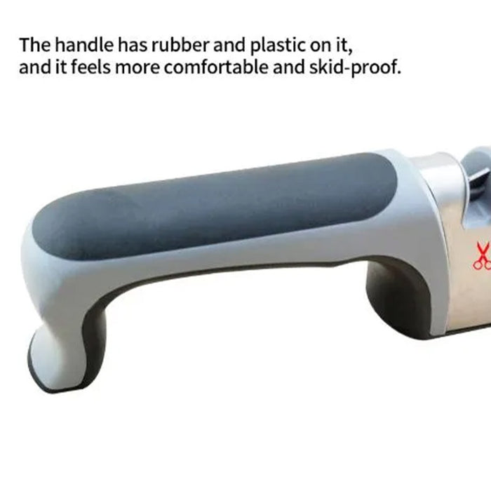 Four Stage Knife Sharpener Non Slip Handle ABS 23.5cm