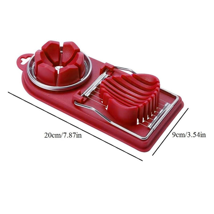 5 Pcs Two in One Egg Slicer Set with Stainless Steel Wires