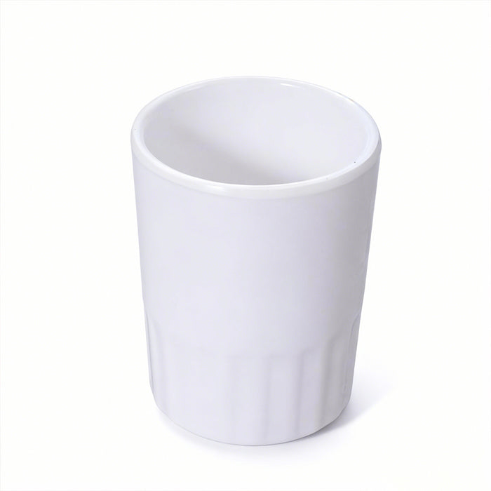 10 Pcs Melamine Tumbler Mugs Shatterproof White 98mm