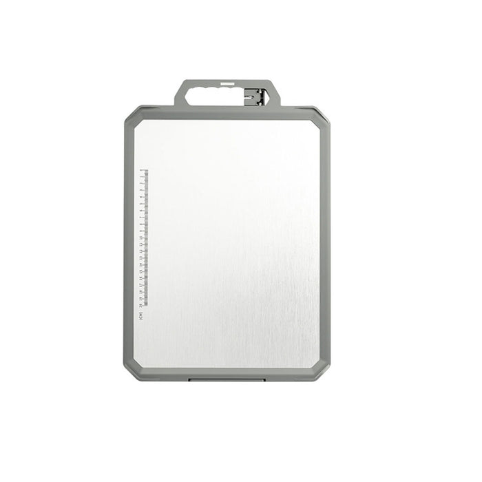 Stainless Steel Double Sided Cutting Board With Ruler