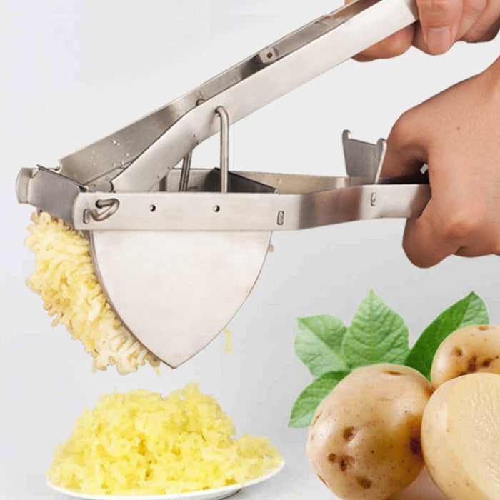 Stainless Steel Potato Ricer with Ergonomic Handle Juicer