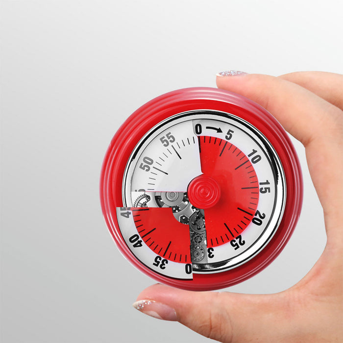 Stainless Steel Magnetic Mechanical Kitchen Countdown Timer
