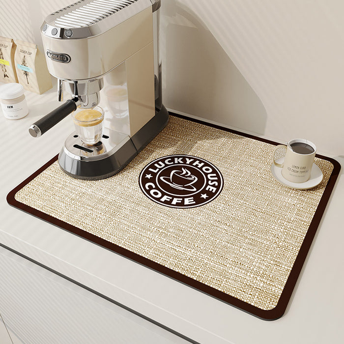 Coffee Maker Mat, Absorbent Drying Mat, 50x40cm