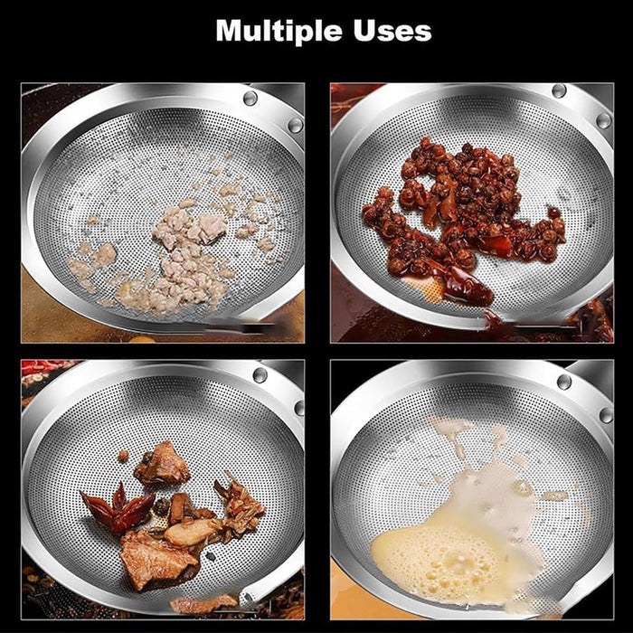 Oil Separator Spoon Stainless Steel Fine Mesh Skimmer