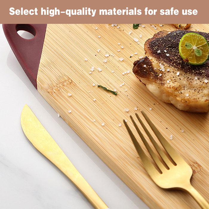 3 Pcs Bamboo Cutting Board Set with Silicone Corners