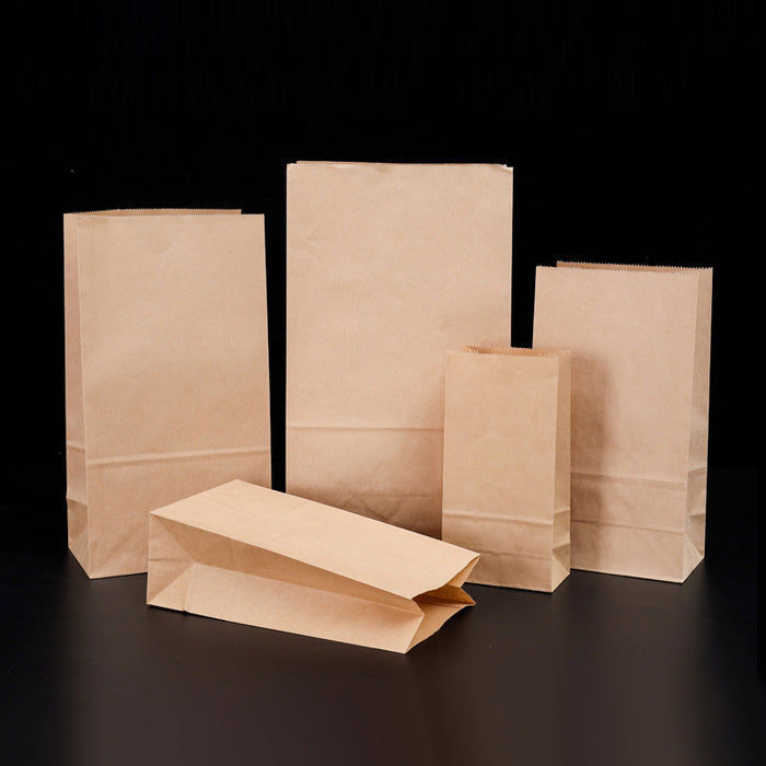 500 Pcs Food Grade Kraft Paper Bags for Bakery and Gift Packaging